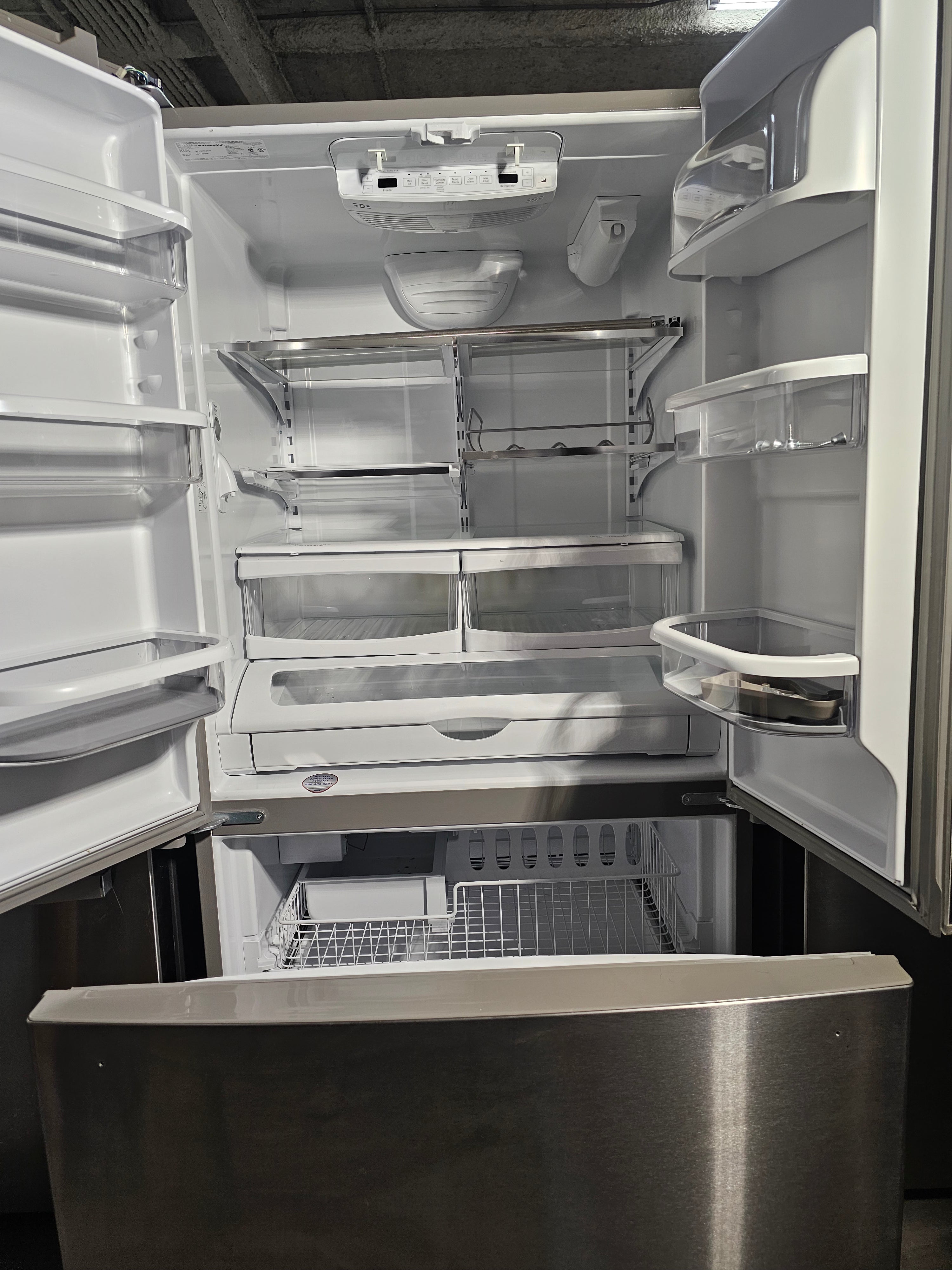 KitchenAid 25 cu. ft. French Door Refrigerator with Interior Water Dispenser Stainless Steel